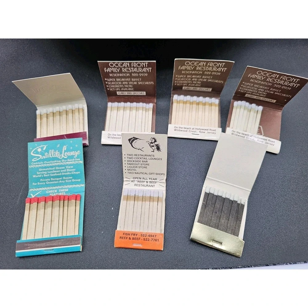 Vintage‎ Lot Of South Jersey Matchbooks Restaurants & Motel